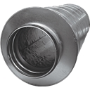 Tłumik okrągły z uszczelką SLL długość 900 mm izolacja 50 mm