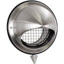 Czerpnia ścienna chromoniklowa z okapnikiem i siatką USLA